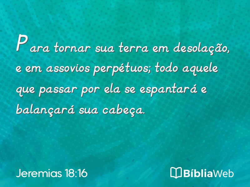 Jeremias 18:16 em imagem para compartilhar