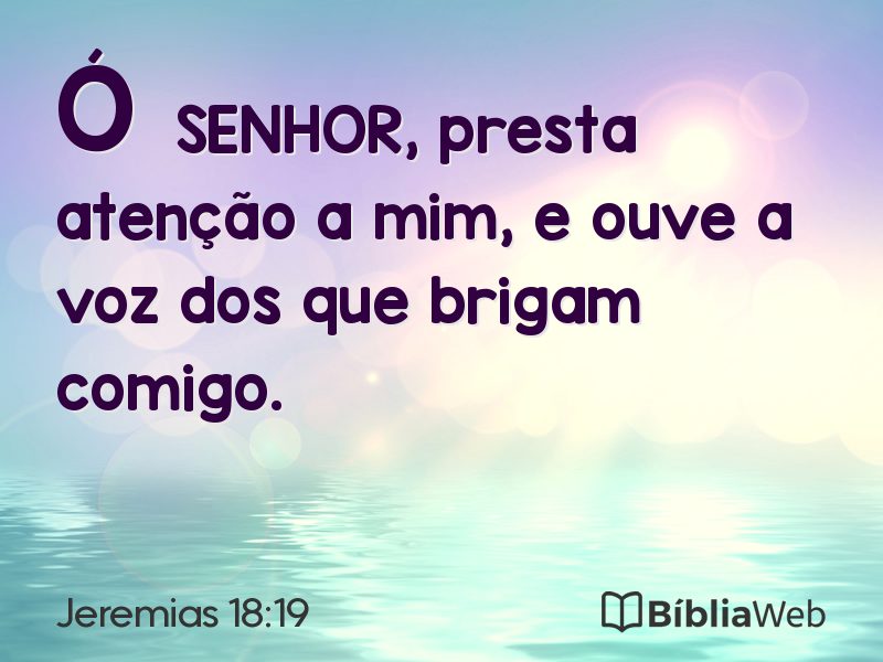 Jeremias 18:19 em imagem para compartilhar