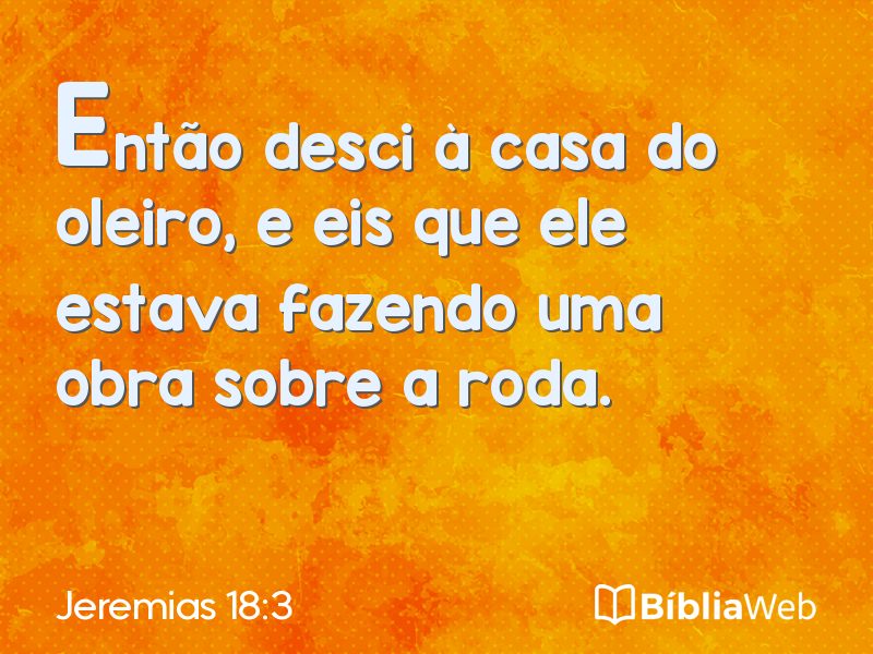 Jeremias 18:3 em imagem para compartilhar