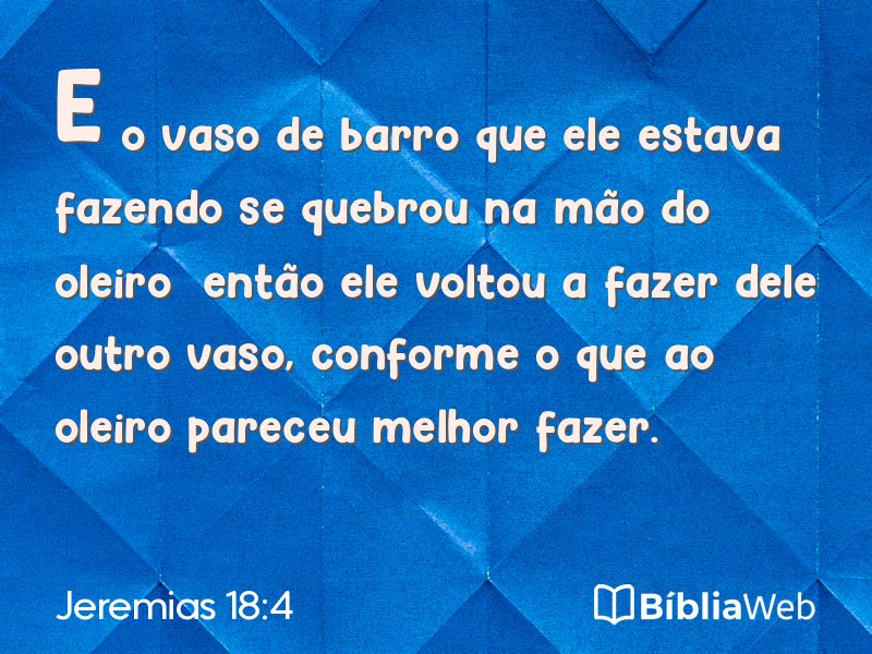 Jeremias 18:4 em imagem para compartilhar