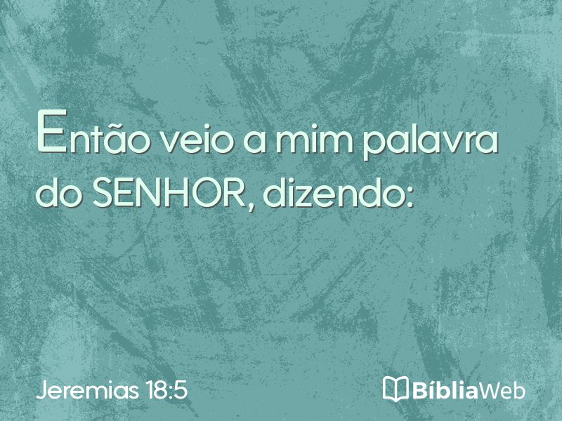 Jeremias 18:5 em imagem para compartilhar
