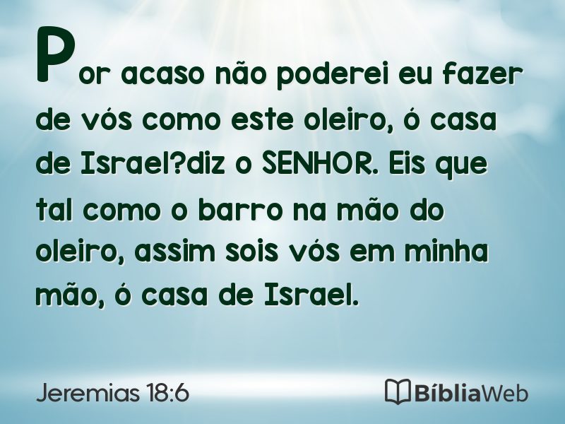 Jeremias 18:6 em imagem para compartilhar