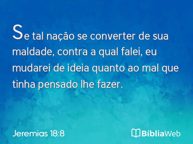 Jeremias 18:8 em imagem para compartilhar