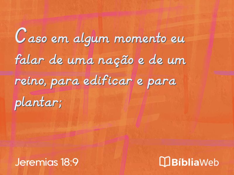 Jeremias 18:9 em imagem para compartilhar