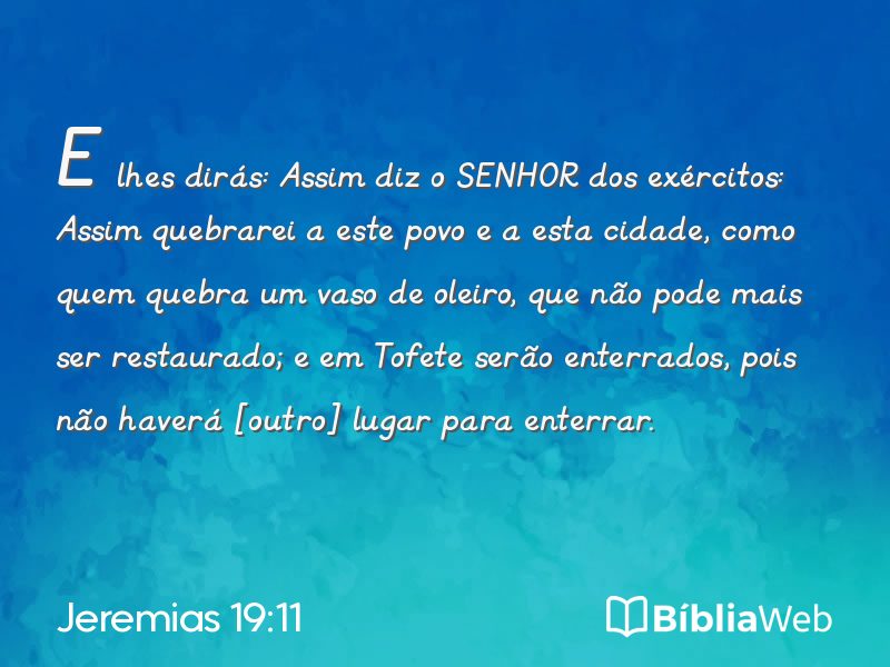 Jeremias 19:11 em imagem para compartilhar