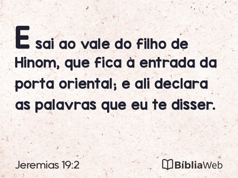 Jeremias 19:2 em imagem para compartilhar