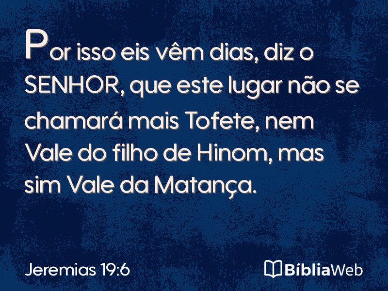 Jeremias 19:6 em imagem para compartilhar