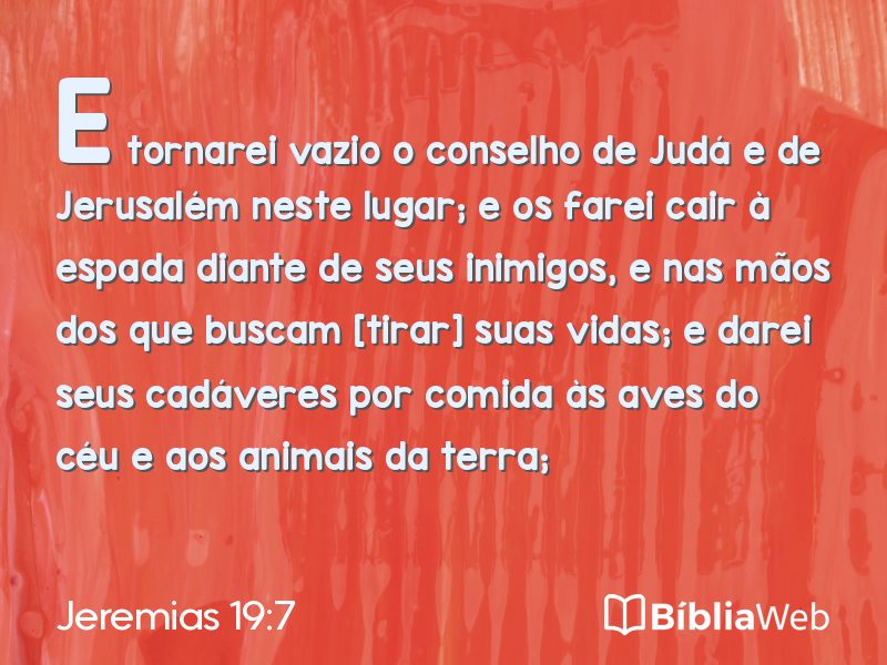 Jeremias 19:7 em imagem para compartilhar