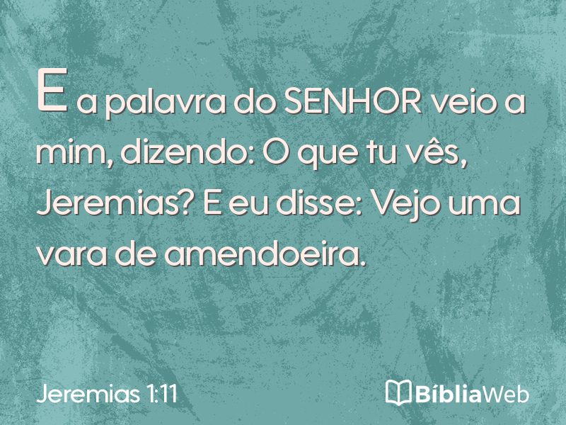 Jeremias 1:11 em imagem para compartilhar