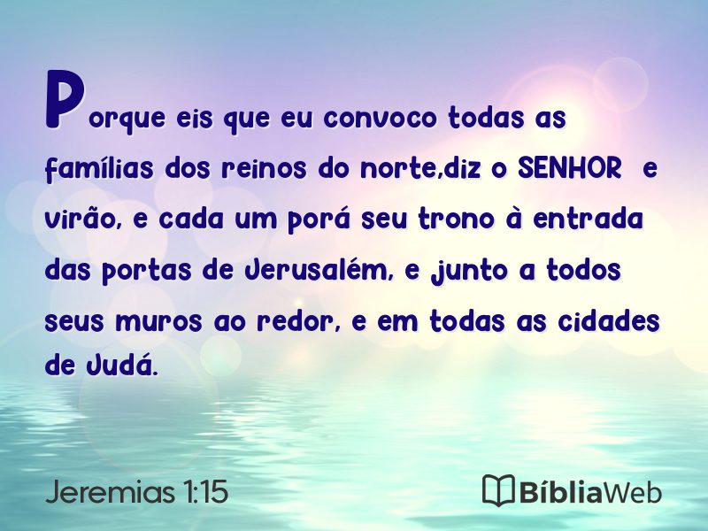 Jeremias 1:15 em imagem para compartilhar