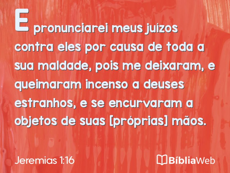 Jeremias 1:16 em imagem para compartilhar