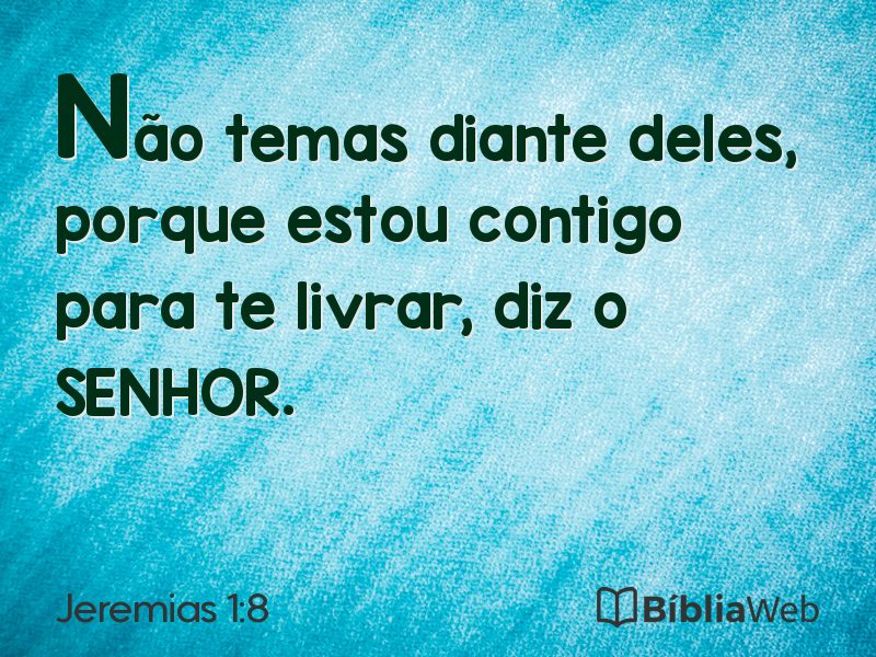 Jeremias 1:8 em imagem para compartilhar