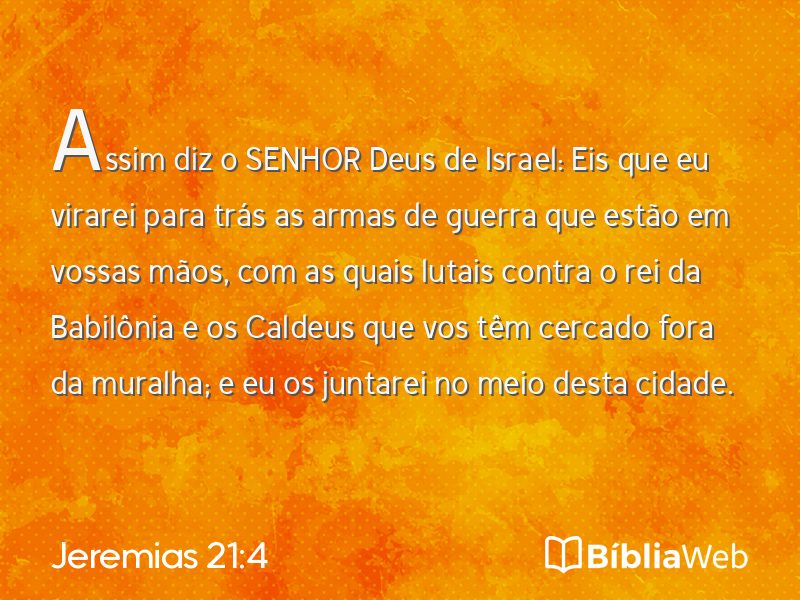 Jeremias 21:4 em imagem para compartilhar