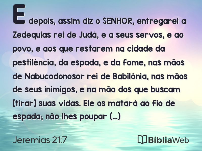 Jeremias 21:7 em imagem para compartilhar