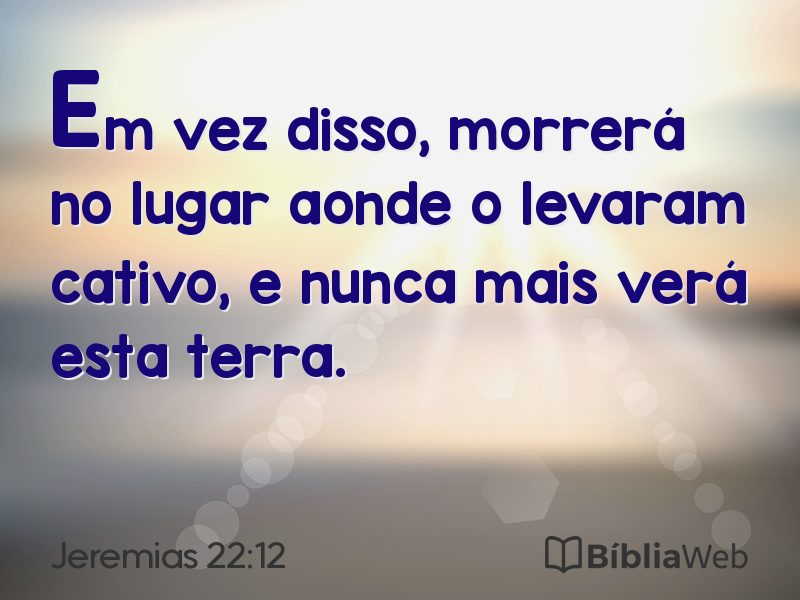 Jeremias 22:12 em imagem para compartilhar
