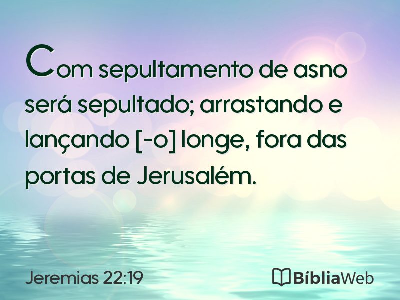 Jeremias 22:19 em imagem para compartilhar