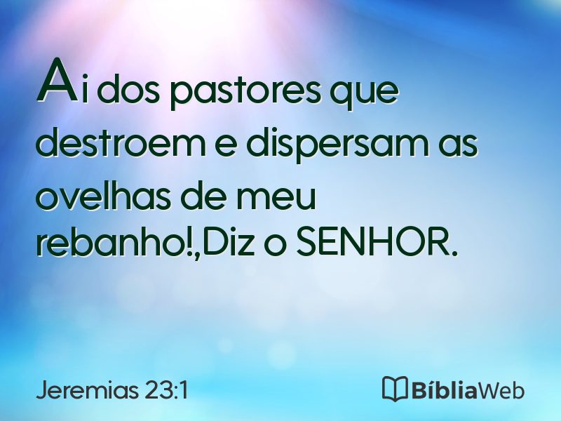 Jeremias 23:1 em imagem para compartilhar