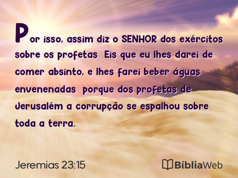 Jeremias 23:15 em imagem para compartilhar