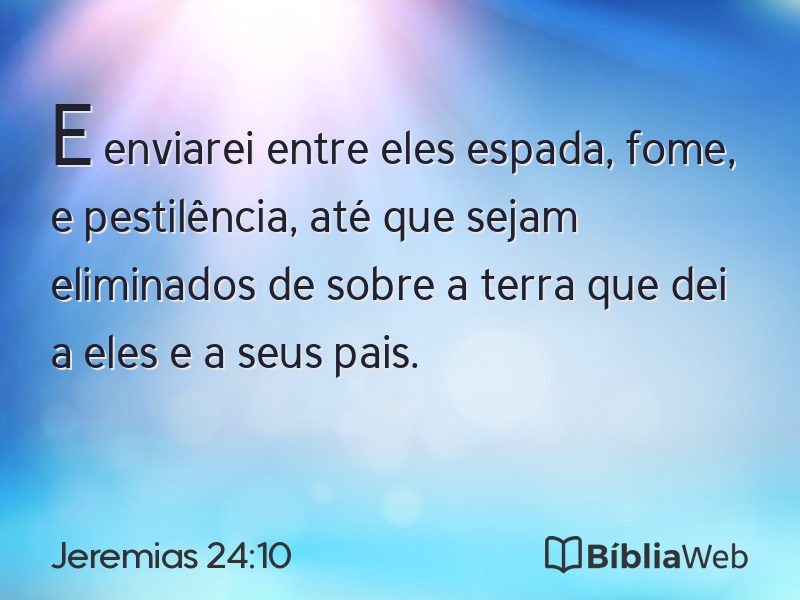 Jeremias 24:10 em imagem para compartilhar