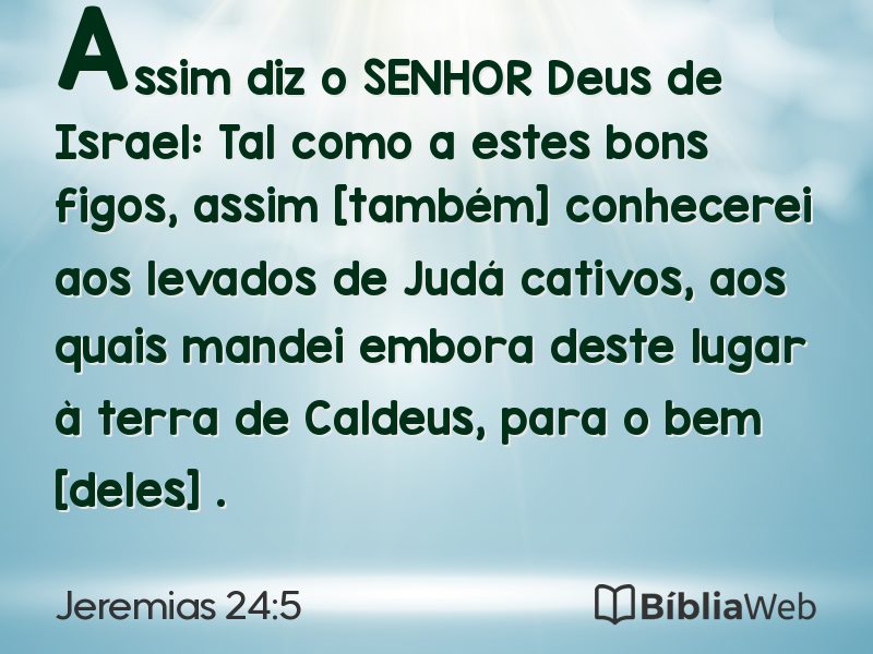 Jeremias 24:5 em imagem para compartilhar