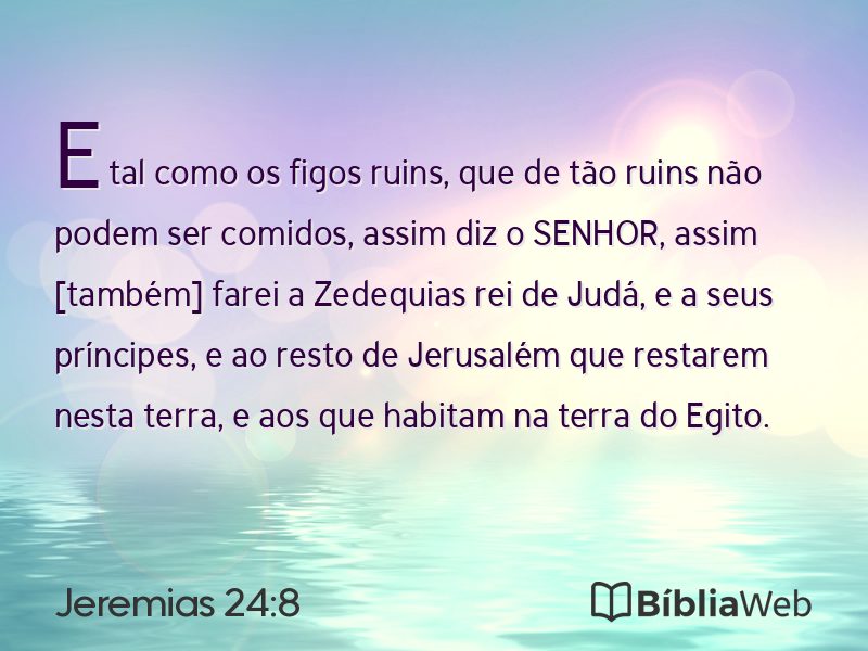 Jeremias 24:8 em imagem para compartilhar