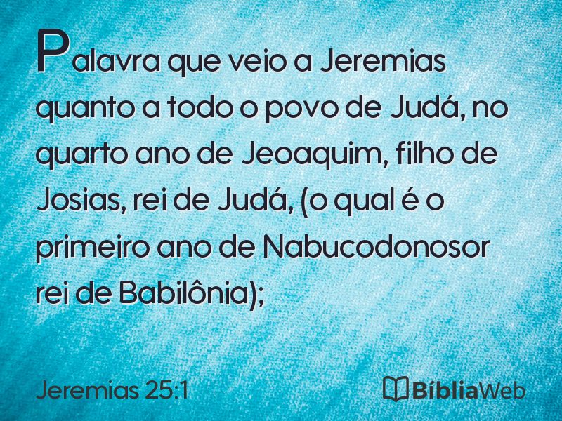 Jeremias 25:1 em imagem para compartilhar