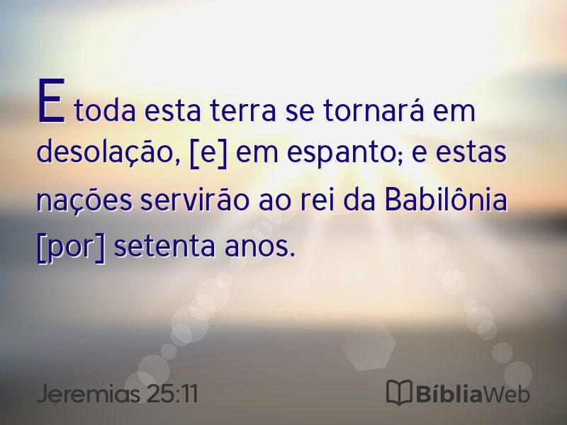 Jeremias 25:11 em imagem para compartilhar