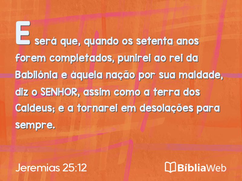 Jeremias 25:12 em imagem para compartilhar
