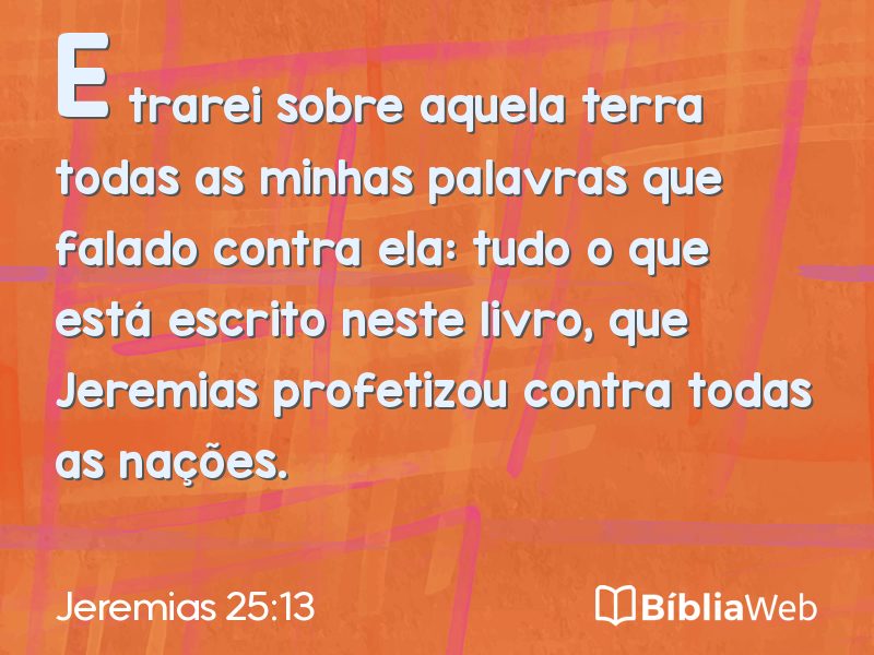 Jeremias 25:13 em imagem para compartilhar