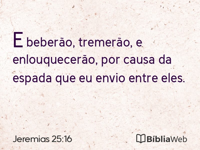 Jeremias 25:16 em imagem para compartilhar