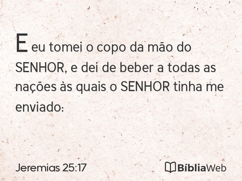 Jeremias 25:17 em imagem para compartilhar