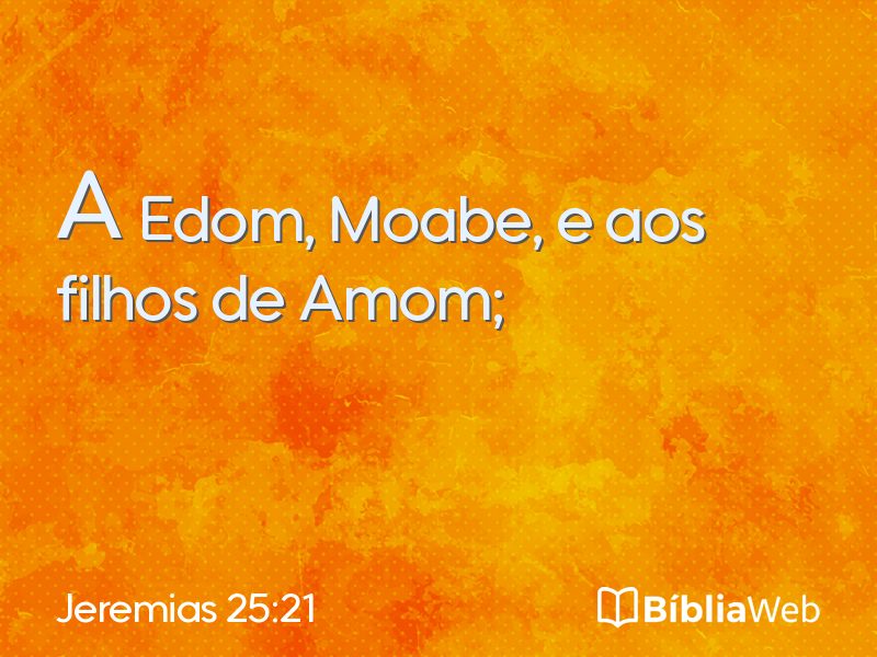 Jeremias 25:21 em imagem para compartilhar