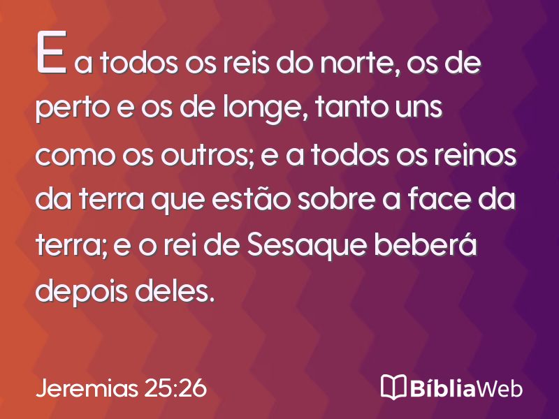 Jeremias 25:26 em imagem para compartilhar
