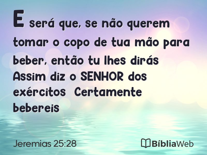 Jeremias 25:28 em imagem para compartilhar