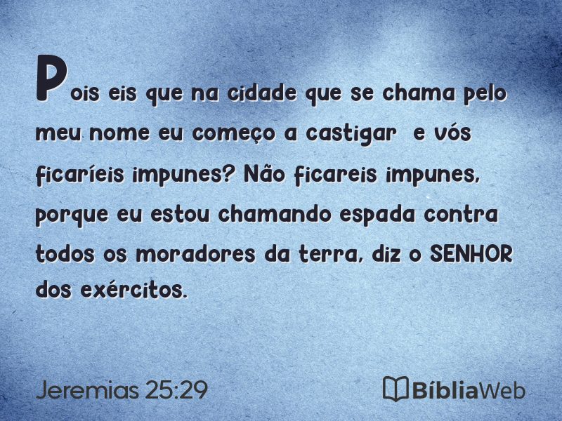 Jeremias 25:29 em imagem para compartilhar