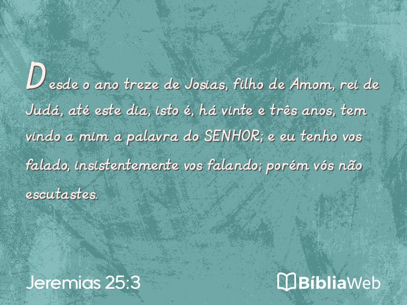 Jeremias 25:3 em imagem para compartilhar