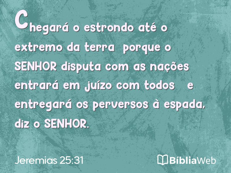 Jeremias 25:31 em imagem para compartilhar