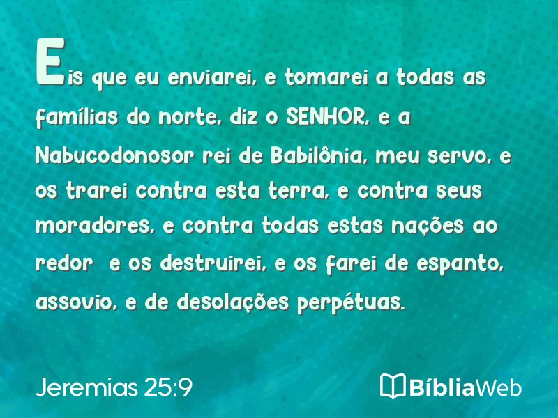 Jeremias 25:9 em imagem para compartilhar