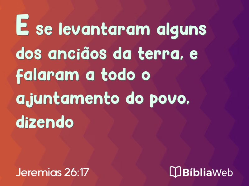 Jeremias 26:17 em imagem para compartilhar