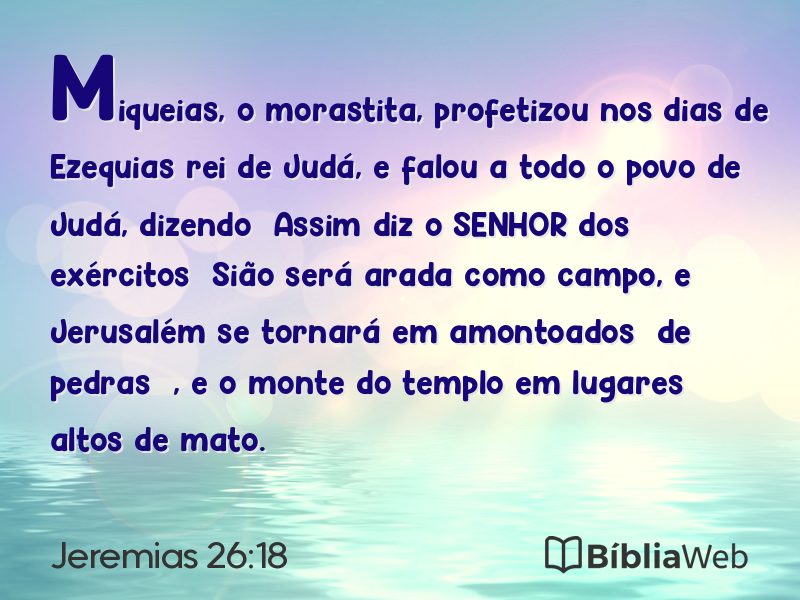 Jeremias 26:18 em imagem para compartilhar