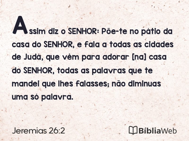 Jeremias 26:2 em imagem para compartilhar