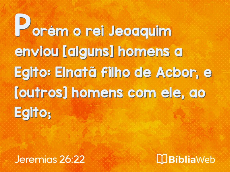 Jeremias 26:22 em imagem para compartilhar
