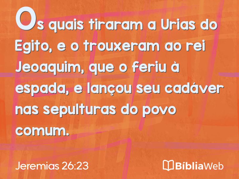 Jeremias 26:23 em imagem para compartilhar