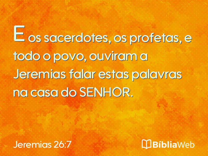 Jeremias 26:7 em imagem para compartilhar