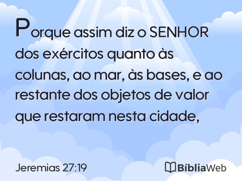 Jeremias 27:19 em imagem para compartilhar