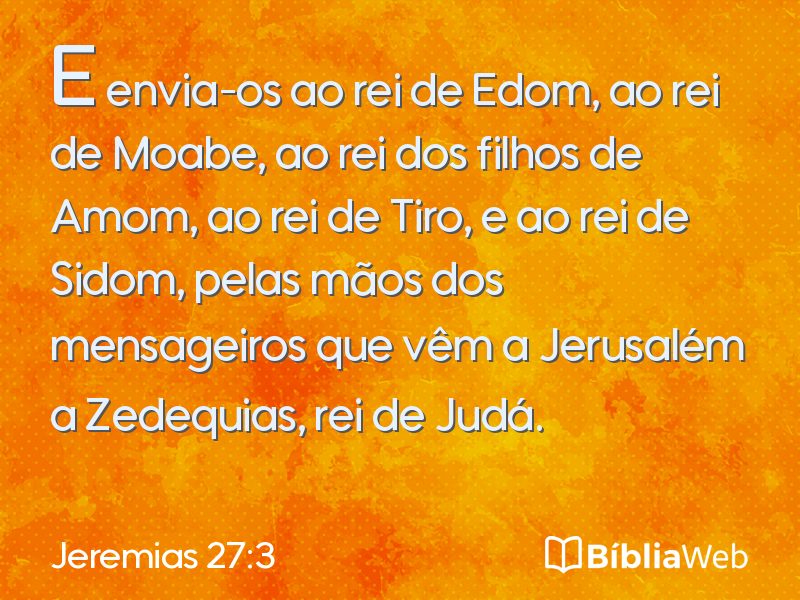 Jeremias 27:3 em imagem para compartilhar