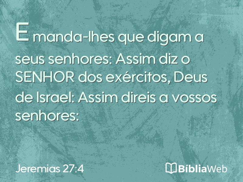 Jeremias 27:4 em imagem para compartilhar