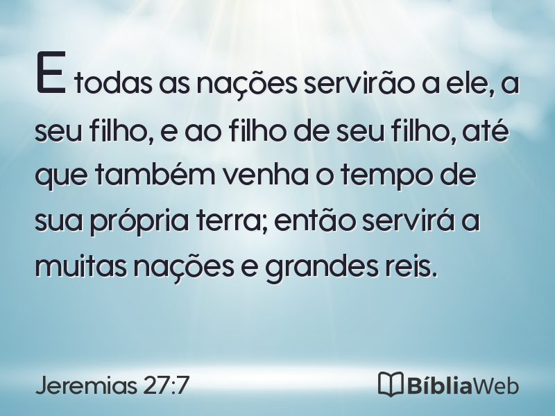Jeremias 27:7 em imagem para compartilhar