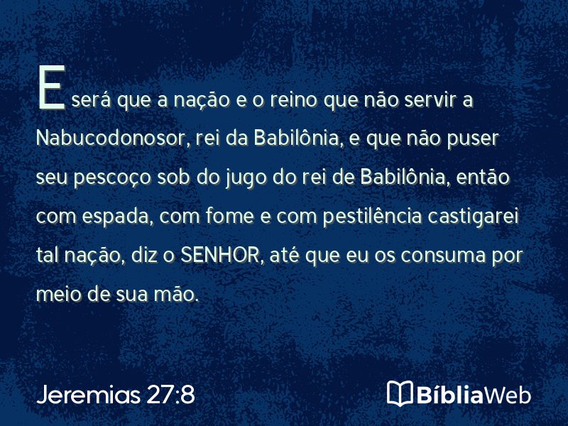 Jeremias 27:8 em imagem para compartilhar