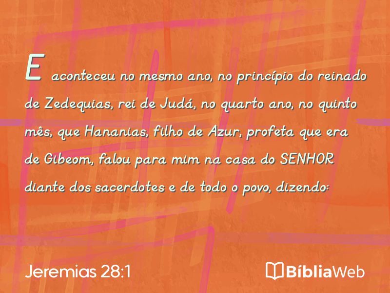 Jeremias 28:1 em imagem para compartilhar